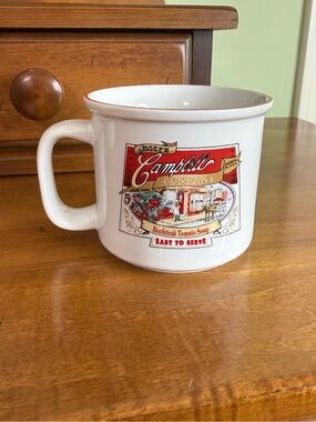 Campbell’s soup ceramic mug cup vintage‎ advertising logo farmhouse retro